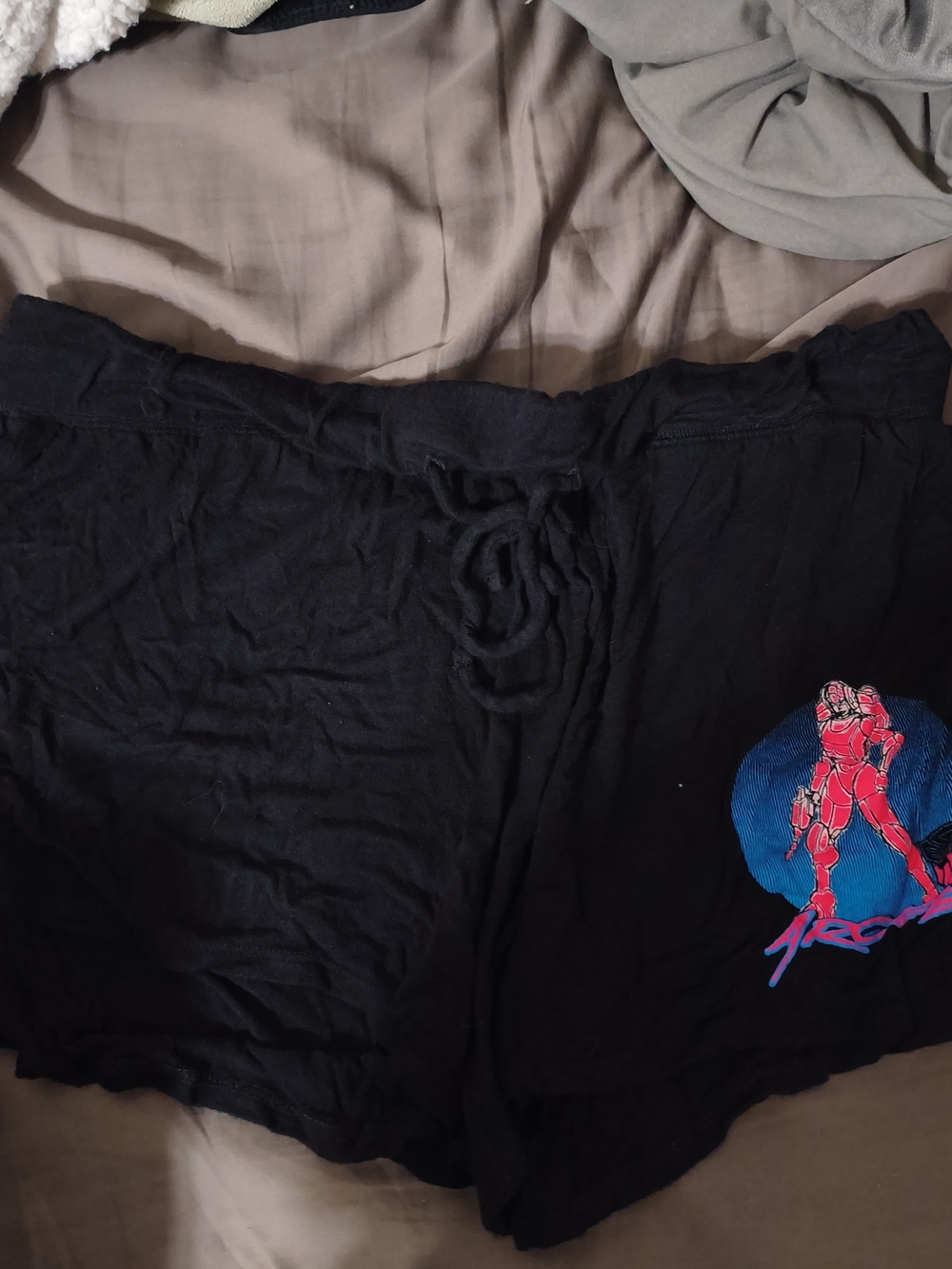 2016 Lootwear Officially Licensed Transformers Arcee Black Lounge Shorts